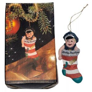 NOS 1995 Harley-Davidson Childs Christmas Ornament "LITTLE Stoking STUFFER"